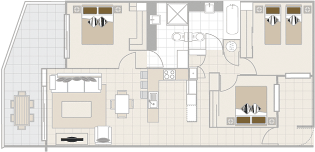 floorplan 3bedapartment